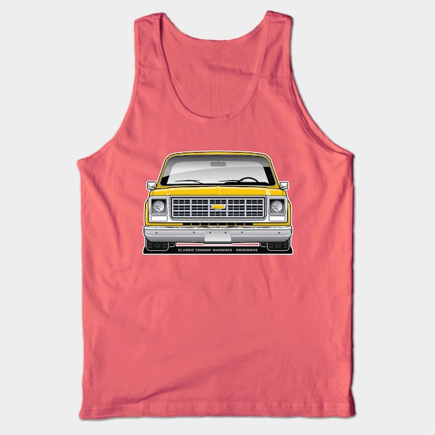 1979 Squarebody Chevrolet C10 Blazer Suburban T-Shirt Tank Top by RBDesigns